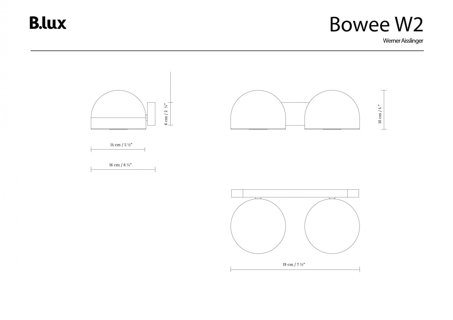 BOWEE W2 - Wandleuchte