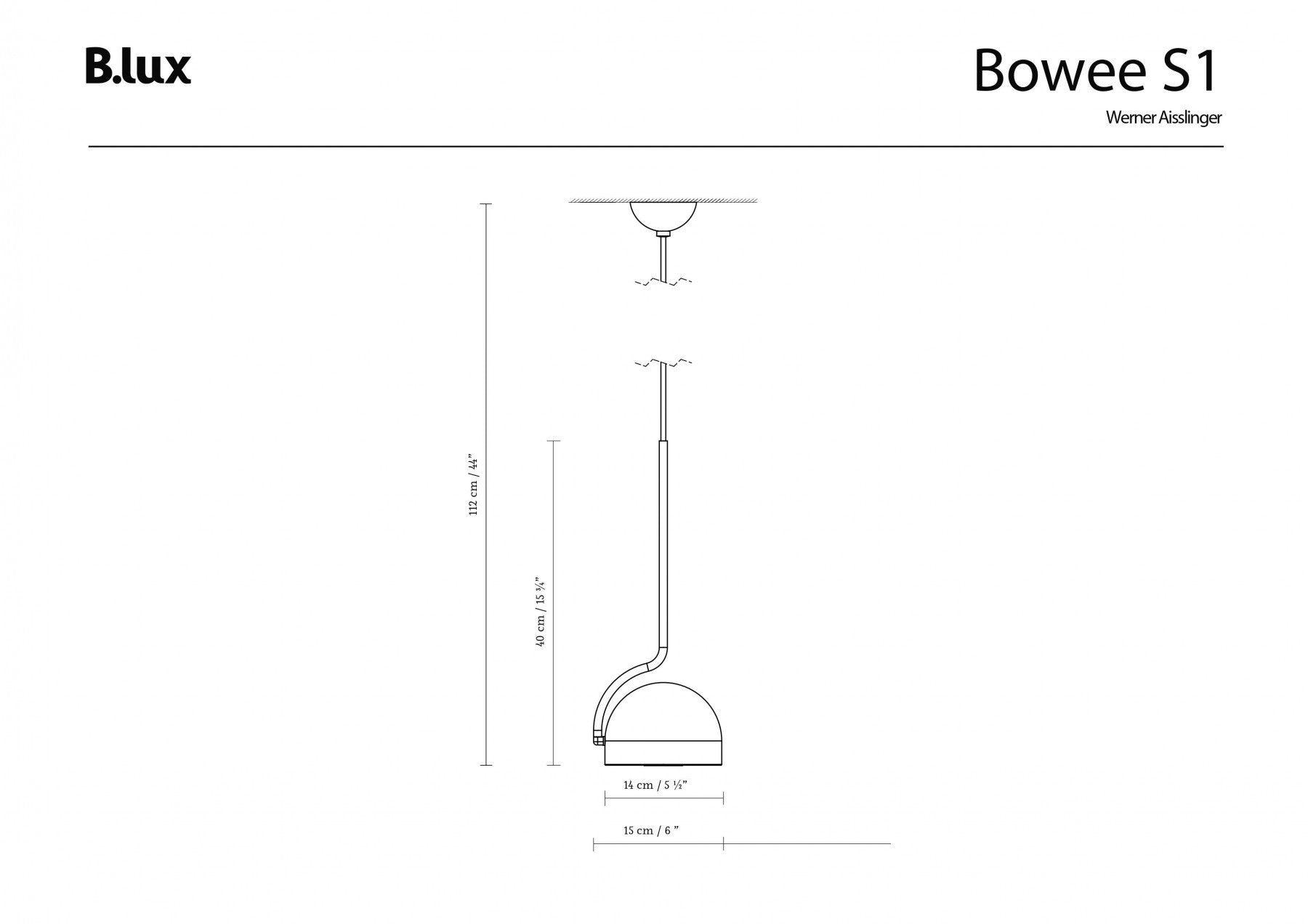 BOWEE - Piekaramā Lampa
